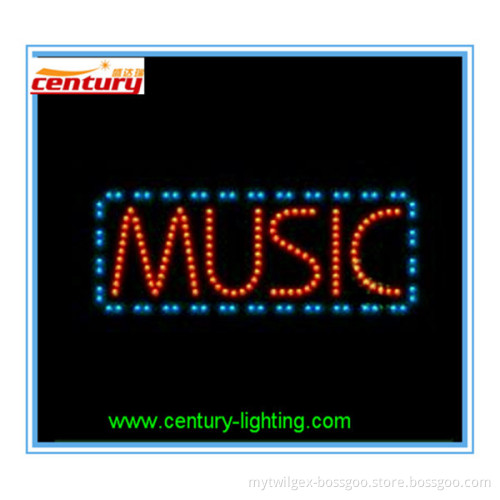 wholesale china factory price MUSIC animated led sign